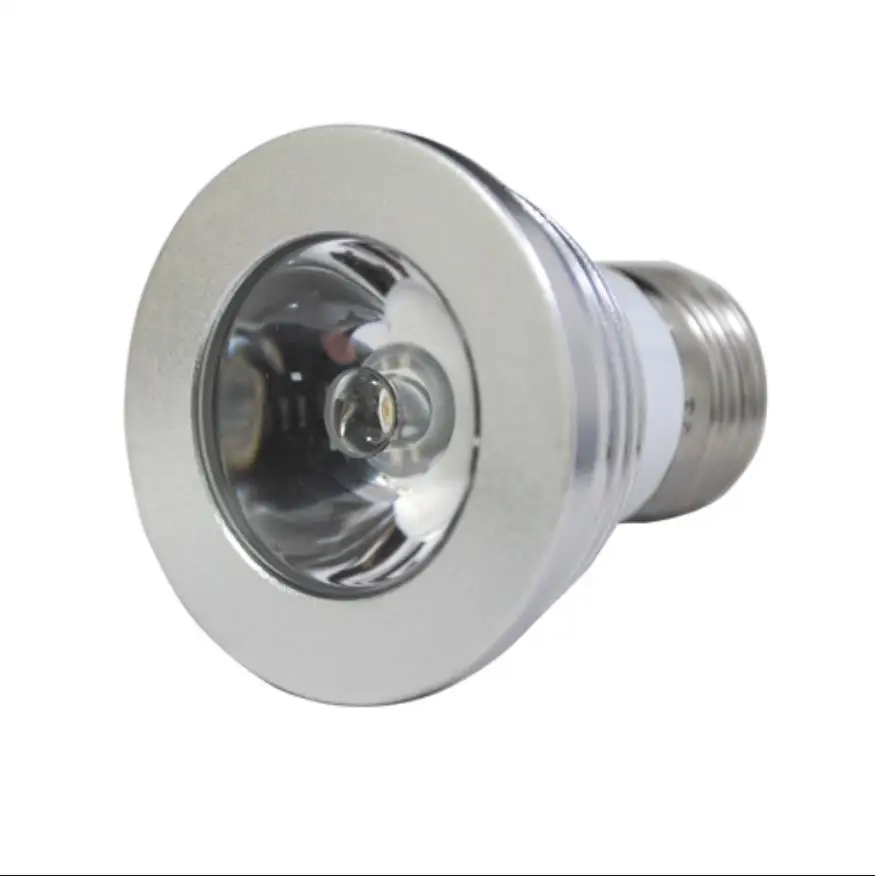 4 Вт Точечный светильник RGB Светодиодная лампа E27 с регулируемой яркостью Bombilla