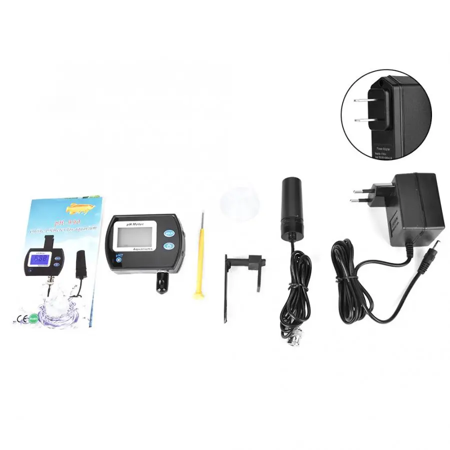 Ph 990 Портативный ЖК цифровой рН метр измеритель кислотности анализатор для