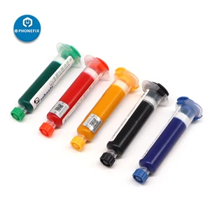 Маска Механическая УФ-паяльная Противоударная, флюс паяльной пасты кремового цвета, синего, черного, красного, желтого, зеленого цвета для печатных плат и микросхем