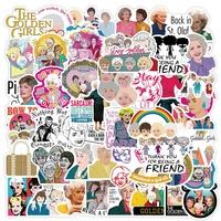 50pcs golden girls stickers classic comedy 80s funny tv series graffiti sticker to diy suitcase laptop notebook stationery