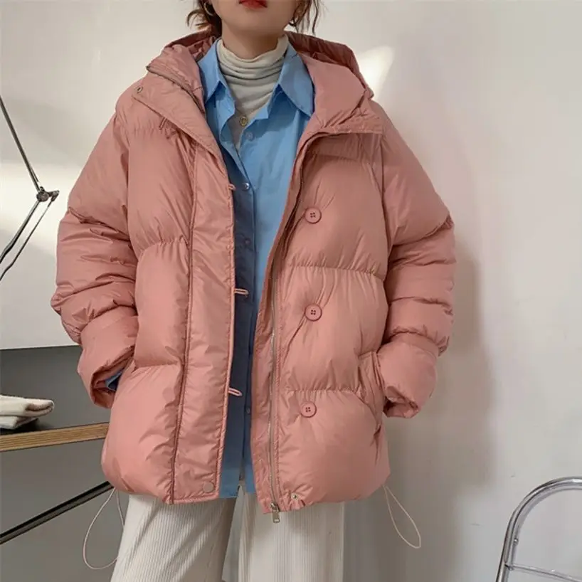 

Шикарные стильные зимние женские приталенные куртки с капюшоном, 2022