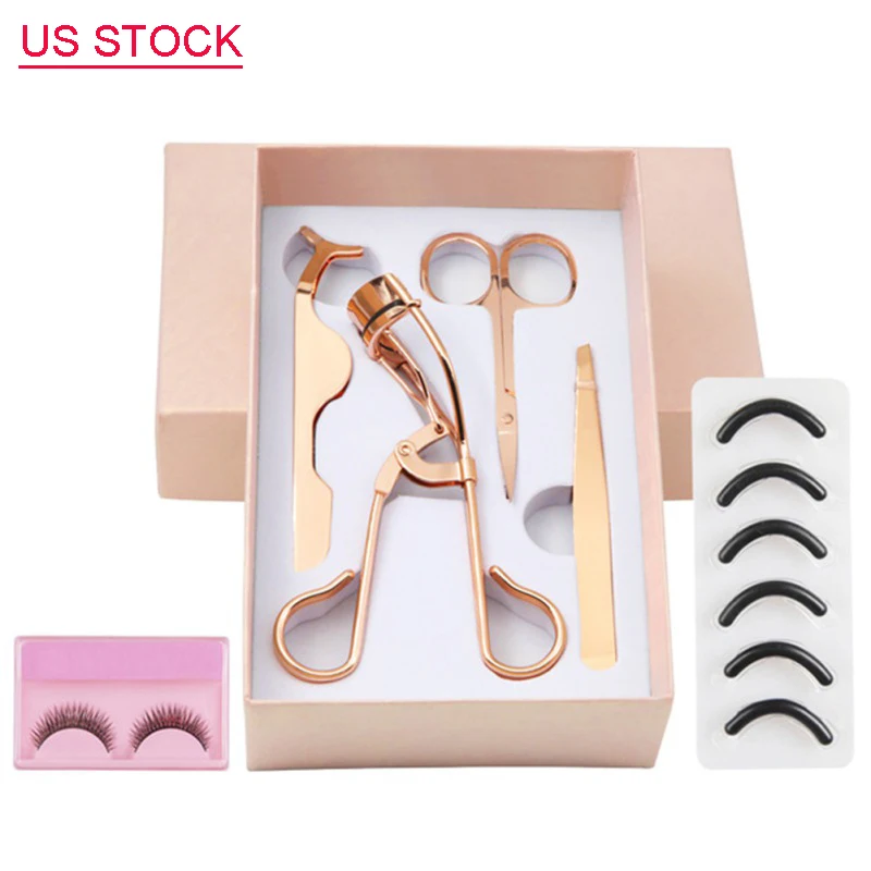 

Набор для завивки ресниц, с 6 сменными подушечками для завивки ресниц, инструмент для макияжа