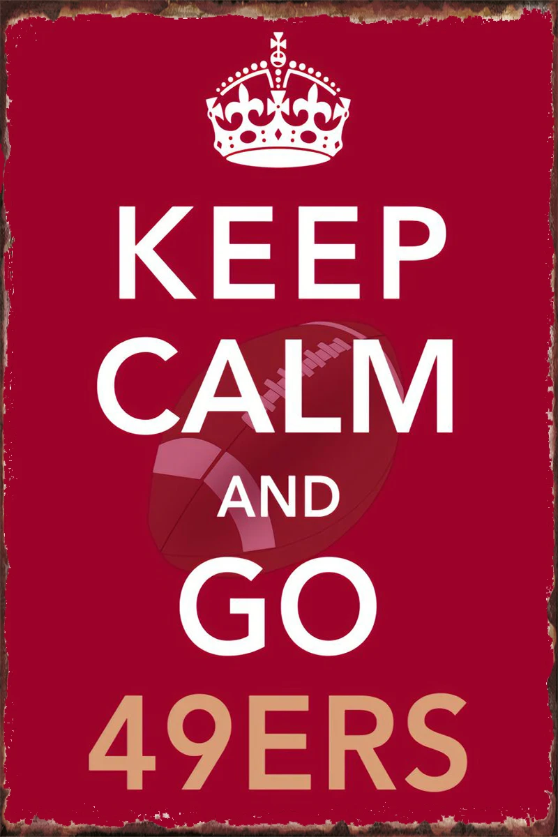 

49ers Metal Sign Tin Sign Tin Plates Wall Decor Room Decoration Retro Vintage For Art Club Man Cave Cafe Pub Home