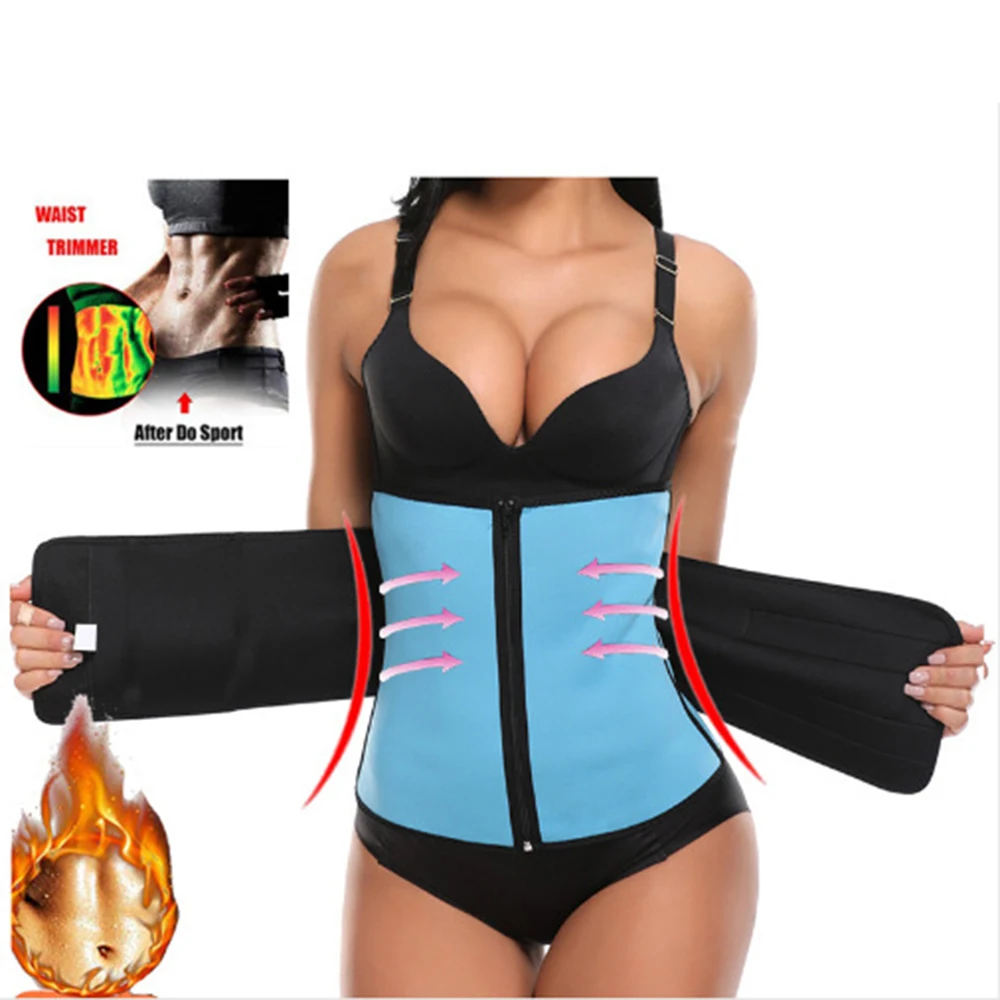 

2021 New Fashion Adjustable Slimming Women Sauna Shapewear Sweat Waist Trainer Body Belt Vest Gyms Shaper Sweat Belt Corset