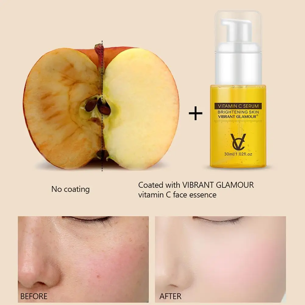 

VIBRANT GLAMOUR Vitamin C Face Serum Moisturizing Whitening Brighten Anti-Aging Anti Fades Fine Lines Skin Care