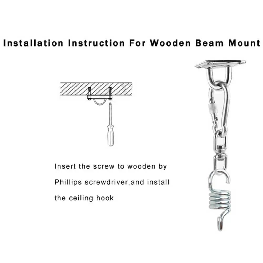 Комплект аксессуаров для подвесного кресла-гамака 12 шт. пружина из нержавеющей