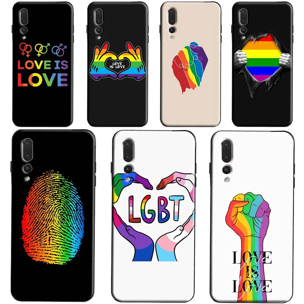Радужный Гей ЛГБТ чехол на палец для Huawei Honor 50 10 Lite 10i 9 Pro 7A 7C 8X 8A 9X 8C 8S Y6 Y9 Y7 2019 Nova 5T |