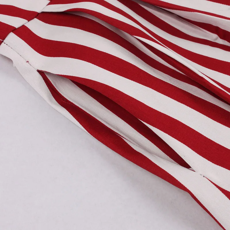 Женский сарафан в полоску винтажное платье миди стиле 50-х годов элегантный