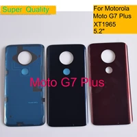 10pcslot for motorola moto g7 plus xt1965 housing battery cover back cover case rear door chassis shell g7 plus replacement