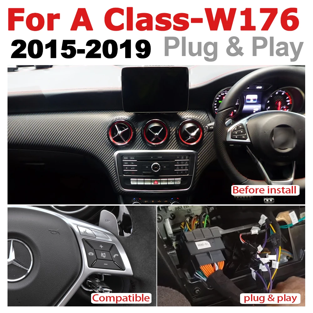 Для Mercedes Benz A Class W176 2015 2016 2017 2018 2019 NTG автомобильный Android радио GPS мультимедийный