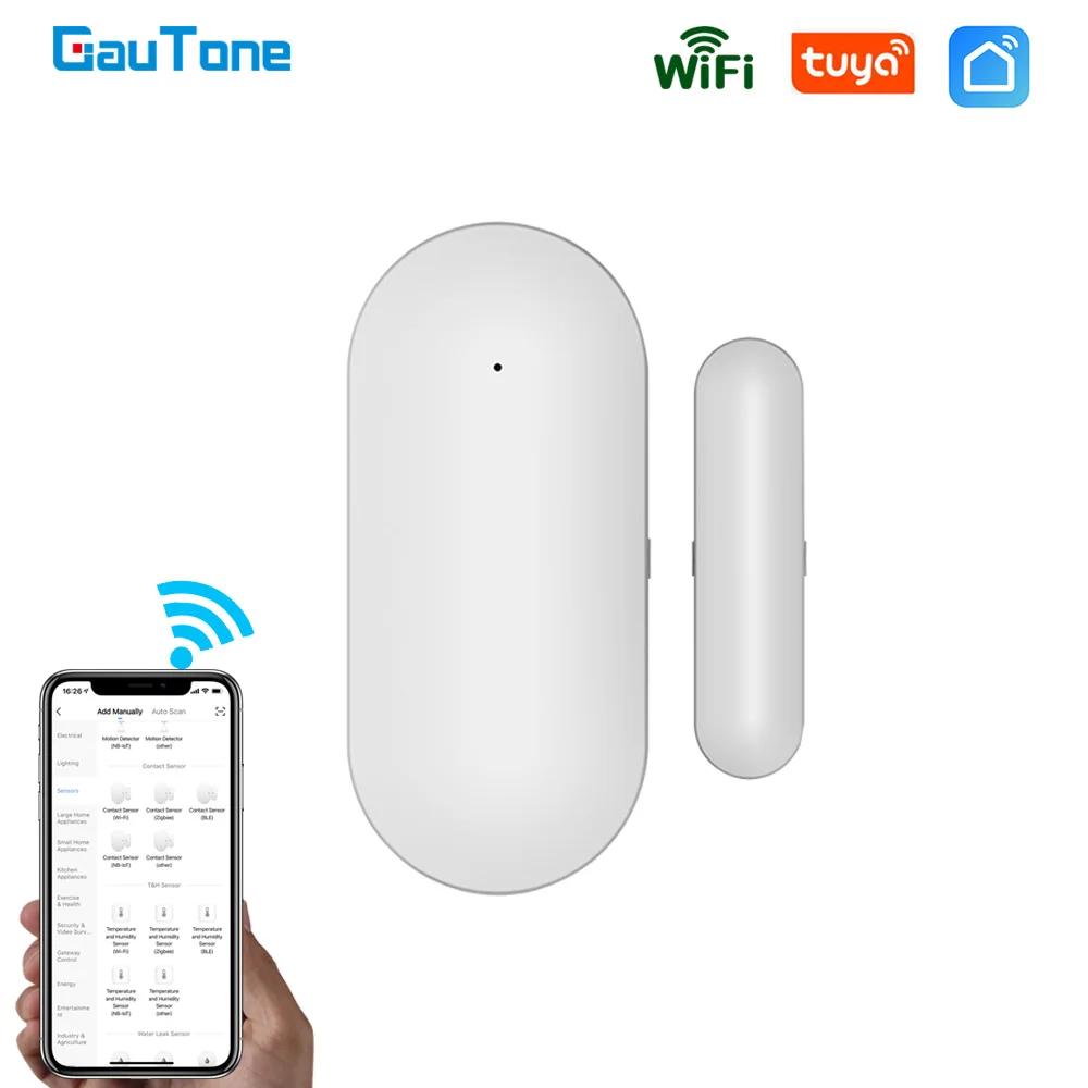 

GauTone PB69 TUYA умная Бытовая охранная сигнализация, детектор окон, уведомление APP Smart Life