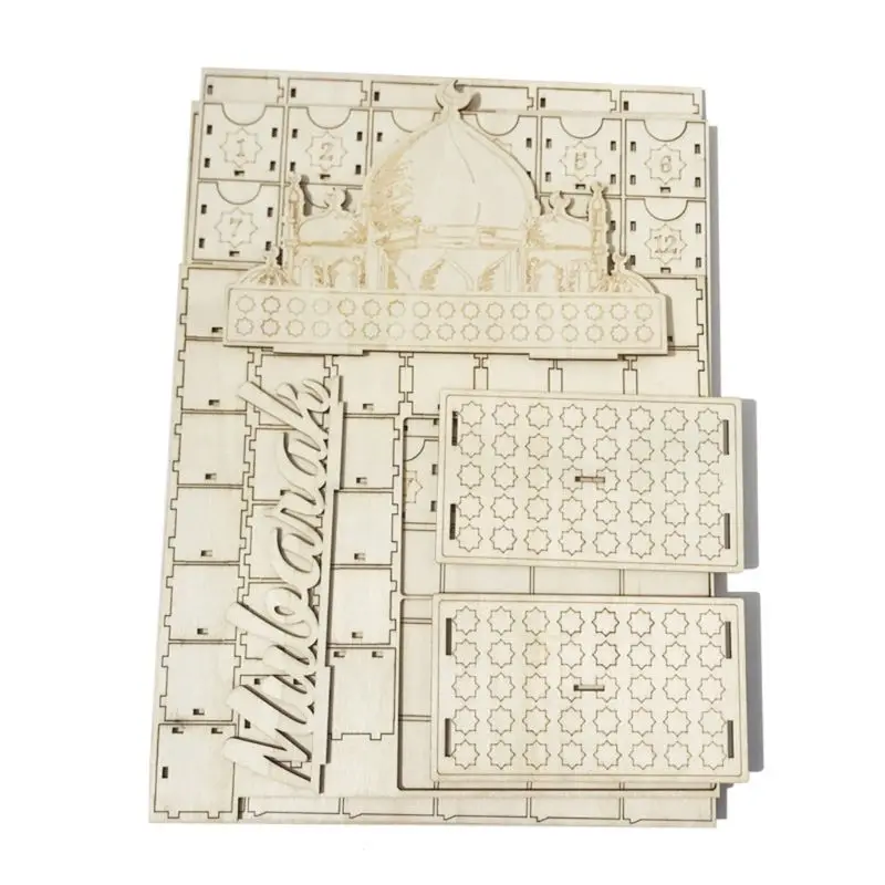 

Wooden Drawer Eid Mubarak Ramadan Advent Calendar Countdown Muslim Islamic Decor