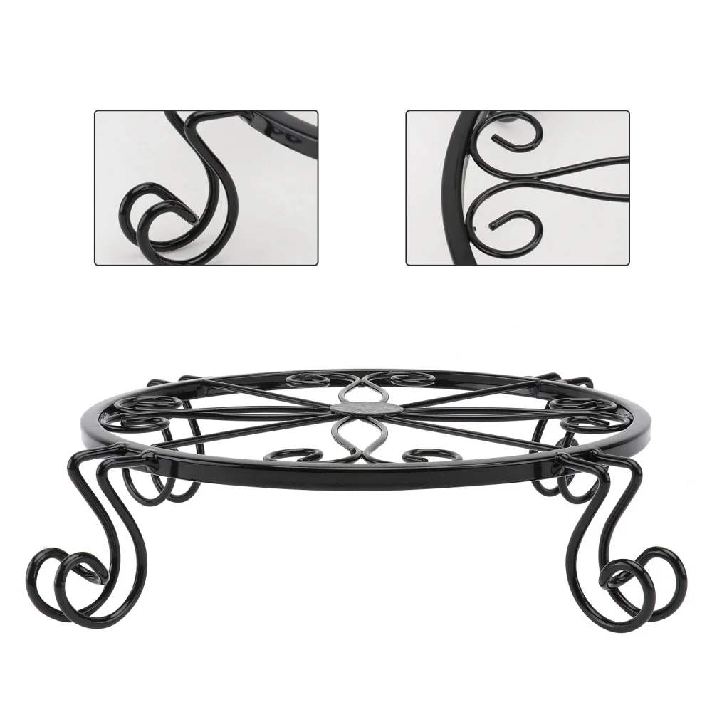 

1Pc Classic Iron Flower Stand Flower Pot Stand Indoor Flower Pot Stand Decor