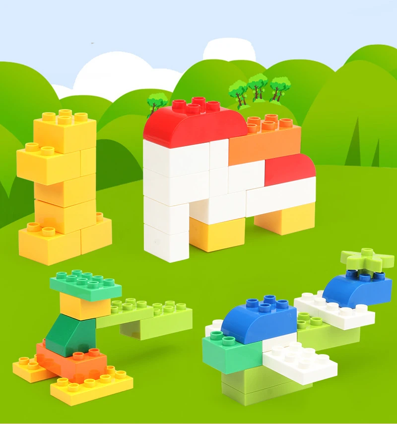 Классические строительные блоки большого размера фигурка глаз с наклейками