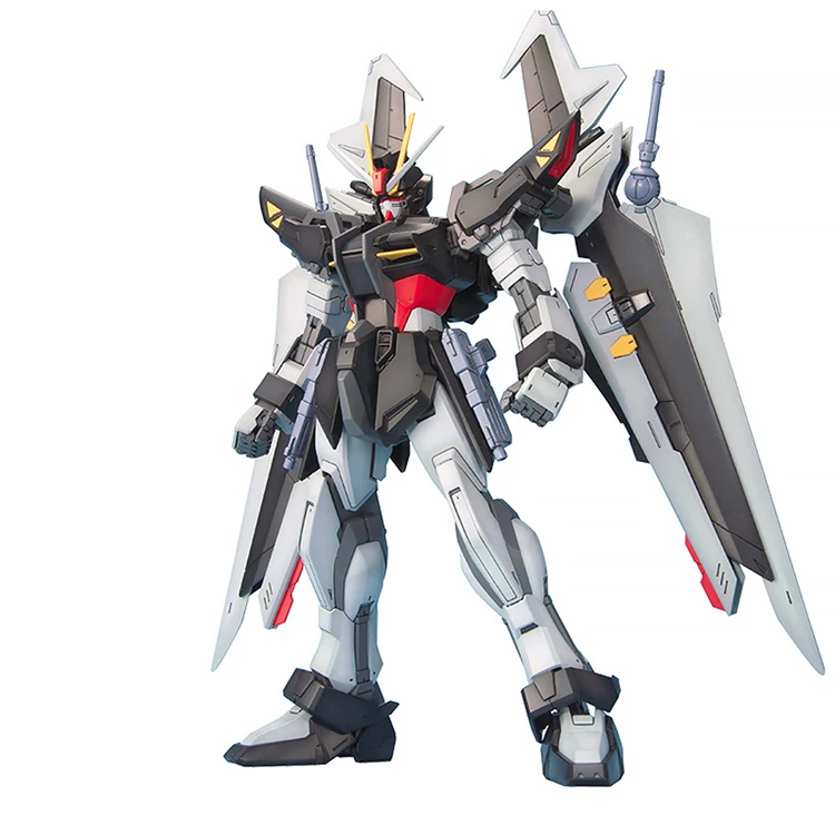 

BANDAI MG 1/100 GAT-X105E Strike Noir Gundam Model Assembled Robot Anime Action Figure Gunpla Boy Toy
