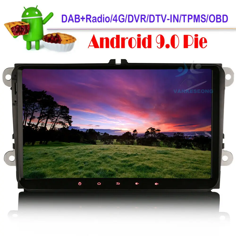 Авторадио мультимедийный плеер Android 9 0 DAB + DVR Bluetooth GPS навигация для Volkswagen VW Touran T5