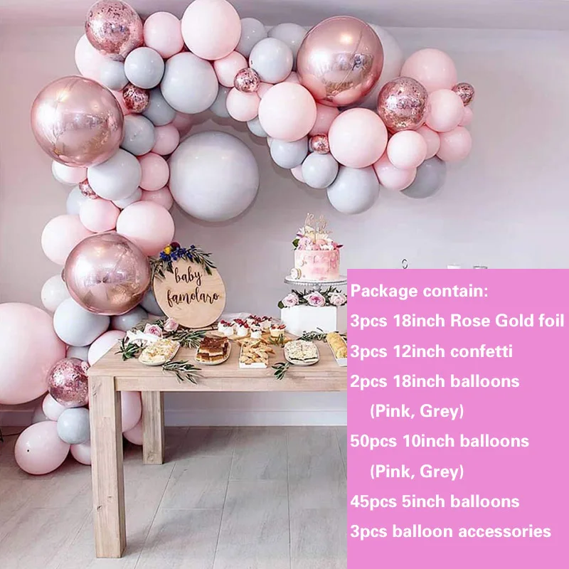 Macaron set 2 Воздушные шары, свадебные арки, вечерние украшения, детский душ, 106 шт, набор для украшения воздушных шаров, комплект гирлянды - Цвет: Macaron set 2