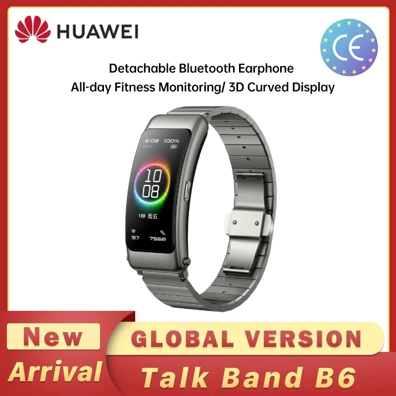 Оригинальный Смарт-браслет Huawei Talkband B6 с Bluetooth носимые спортивные - Цена: 10286.12