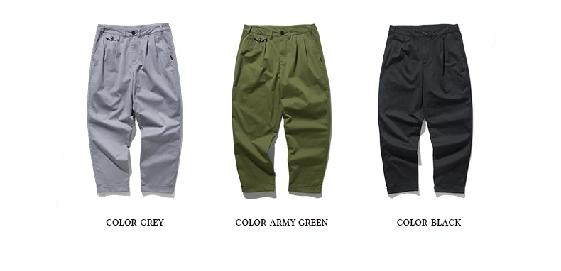 SODAWATER мужские модные базовые однотонные мужские штаны осенние уличные новые шаровары Хип-хоп свободные хлопковые брюки карго 93366W