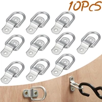 20x cargo lashing d ring hook staple cleat tie down d ring for trailers trucks horsebox boat ropes car fastener clips