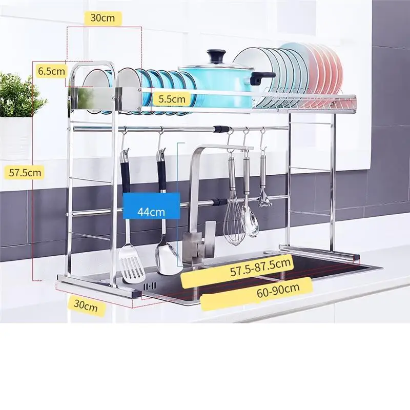 

Afdruiprek Dish Drainer Escurridor De Platos Etagere Stainless Steel Cuisine Mutfak Cozinha Cocina Organizador Kitchen Rack