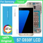 100% Оригинальный 5,1 ''AMOLED для Samsung Galaxy S7 G930 G930F SM-G930F ЖК-дисплей с рамкой сенсорный экран в сборе запасные части