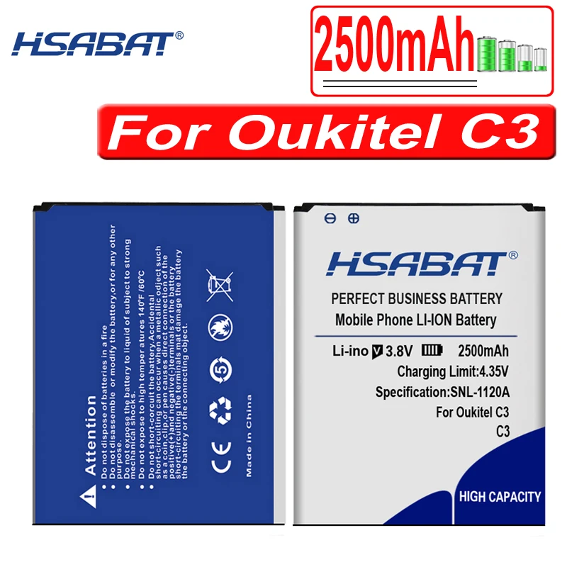 Аккумулятор HSABAT 4050 мАч для Oukitel U22 Bateria для Oukitel C3/C5 C5 Pro/C11 C11 Pro/U7 Plus/U7 Pro/C8