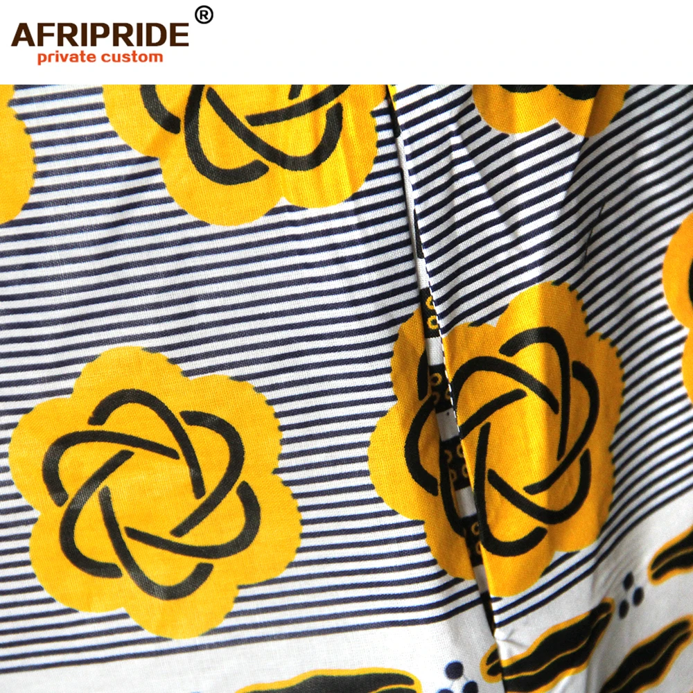Африканский принт, Комбинезоны для женщин, AFRIPRIDE bazin richi, без рукавов, по колено, Женский Повседневный хлопковый комбинезон, комбинезон, а1929001
