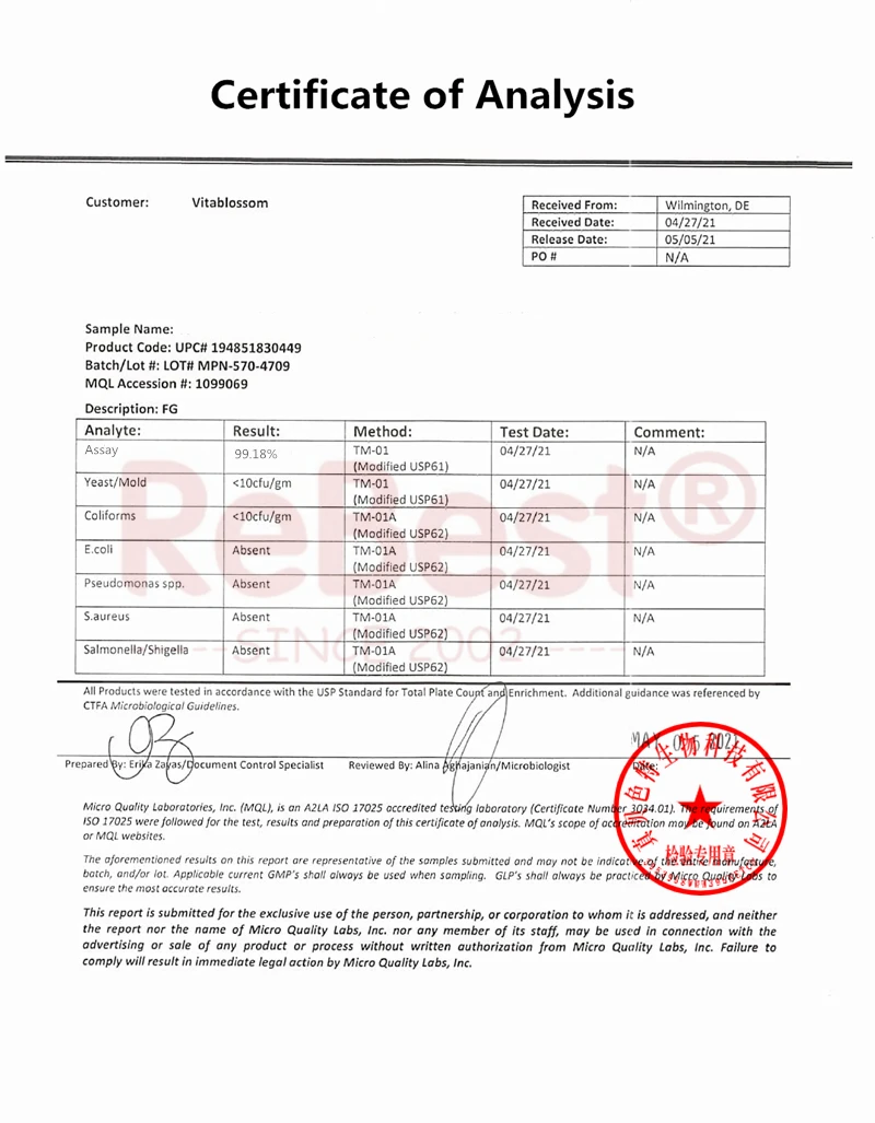 Высокочистый стабилизированный порошок 99% NMN повышенная биодоступность