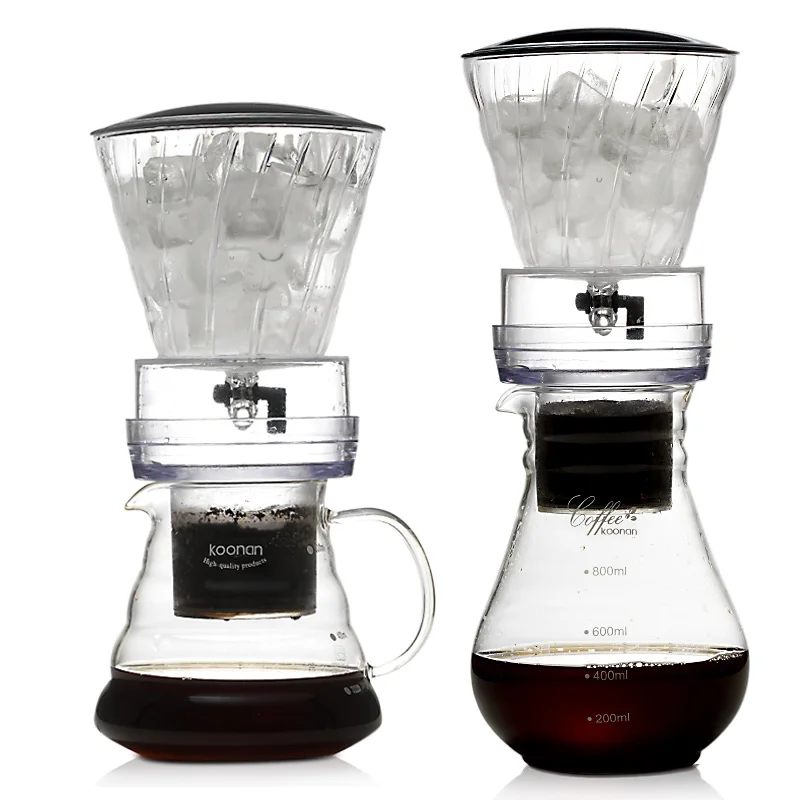 

YRP Water Drip Coffee Machine New Reusable Filter Tools Glass Espresso Coffee Dripper Pot Ice Cold Brew Coffee Maker ice kettle