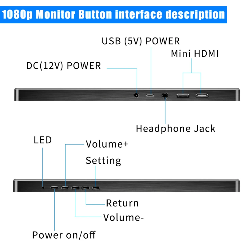 Портативный монитор 15,6 ''4K ips сенсорный экран lcd HD usb type C Дисплей для ПК ноутбука телефона PS4-switch-XBOX игровой монитор 1080p