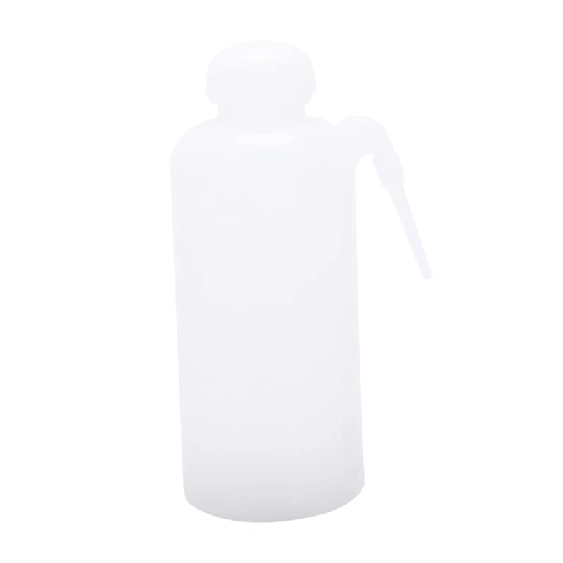 

Screw On Tip Plastic Tattoo Washing Lab Squeeze Wash Bottle 500ml Clear White