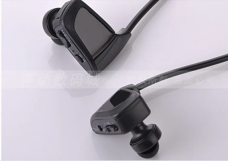 Черный Беспроводные наушники MP3 студенческие спортивные беговые беспроводные наушники одна машина MP3 носимый музыкальный плеер без потерь - Цвет: Черный