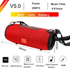 Высокая мощность 40 Вт для bluetooth-динамиков бас Портативная колонка беспроводной стерео сабвуфер музыкальный Плей-центр 3600 мАч батарея Soundbox