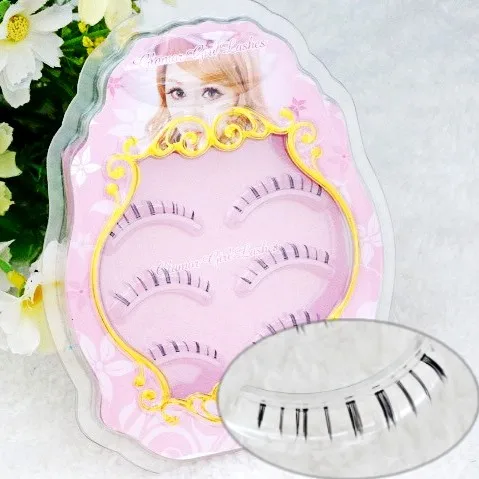 

YOKPN японский накладные ресницы цвет ЗАТОЧЕННЫЕ под нижние ресницы дьявола глаз макияж естественный "нюд" макияж с реалистичным ресницы