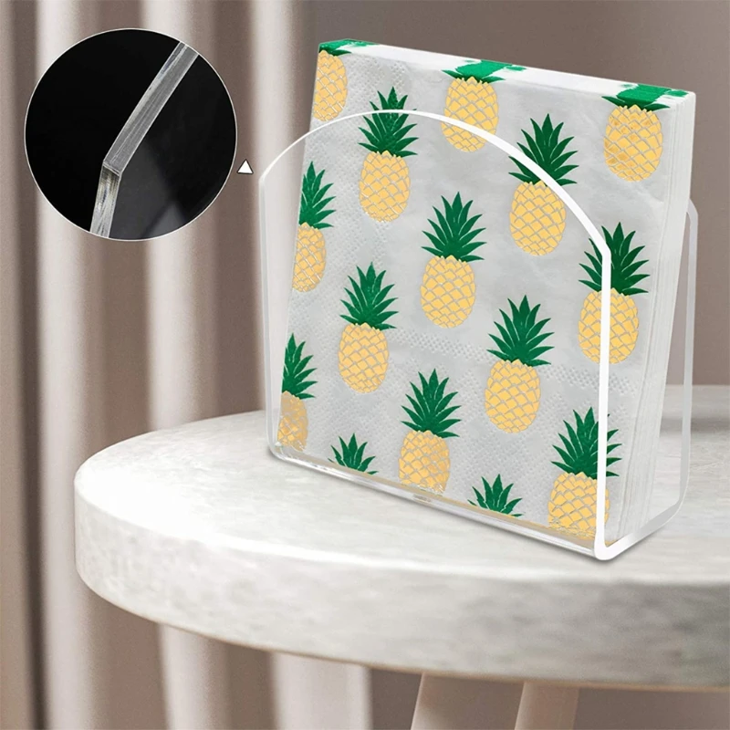 

Transparent Acrylic Cocktail Napkin Holders for Home Table Decoration Restaurant