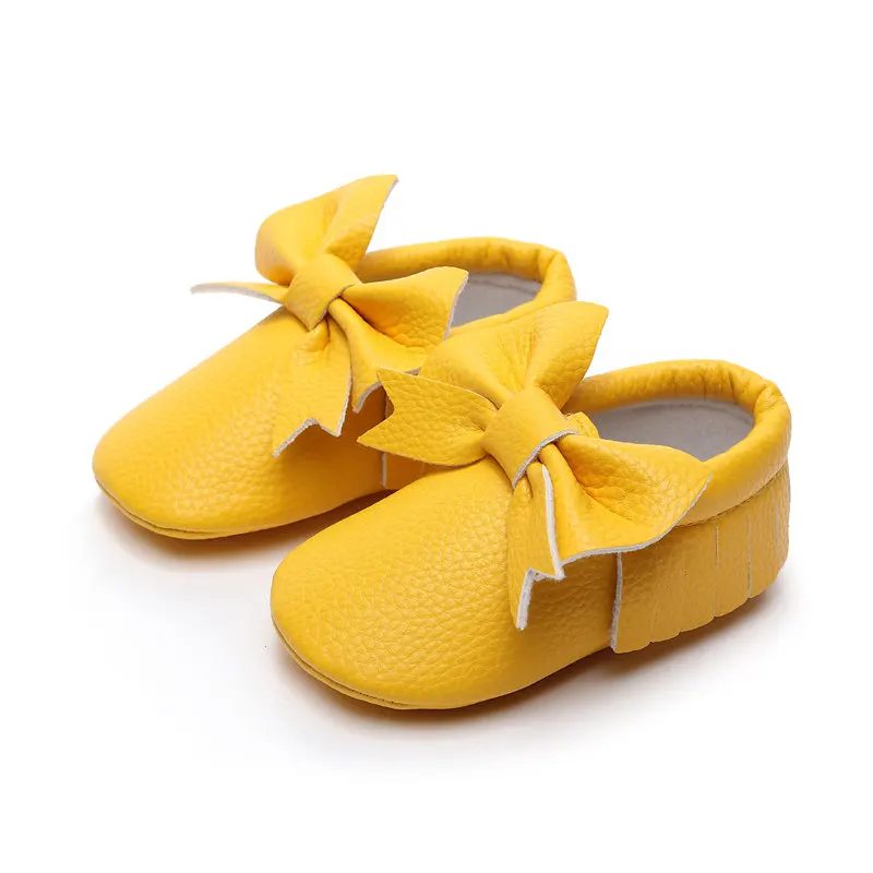 

Baby Girls Shoes Toddler Shoes Newborn Baby Moccasins Soft Boy Girl Soft Soled Non-slip Footwear PU Shoes Newborn To 24 Months