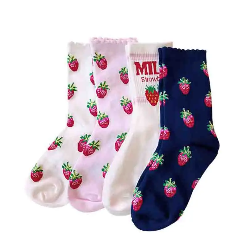 Женские Длинные хлопковые носки в японском стиле | Женская одежда