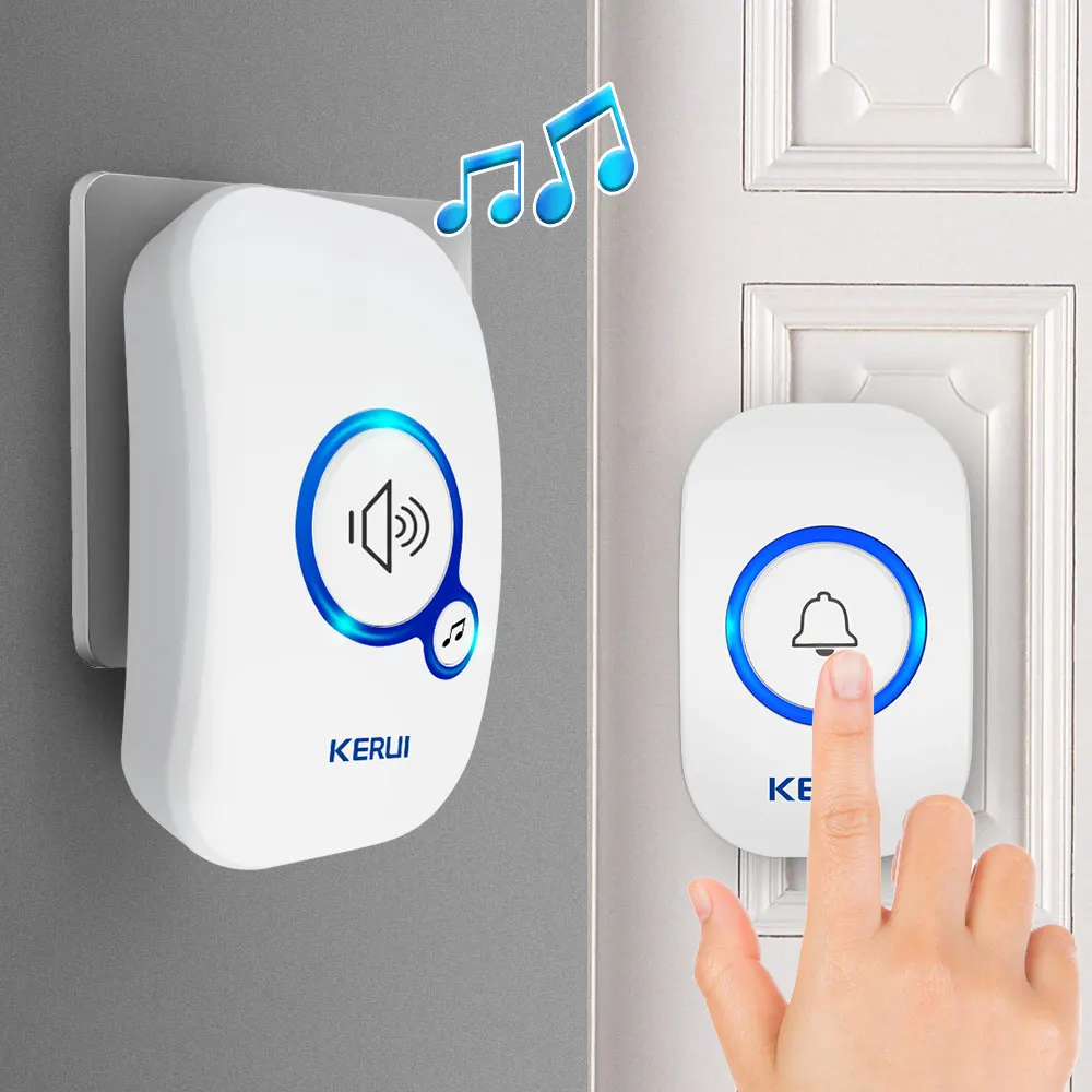 KERUI High Quality Home Security Wireless Welcome Emergency Alarm 433MHz Entrance Doorbell Button | Безопасность и защита