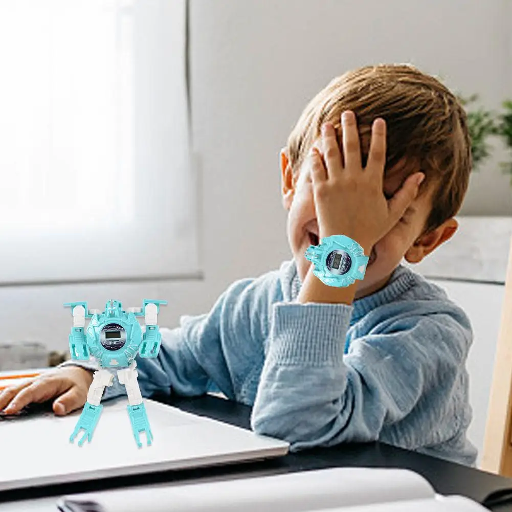 Наручные часы трансформеры для детей электронные спортивные Мультяшные детские