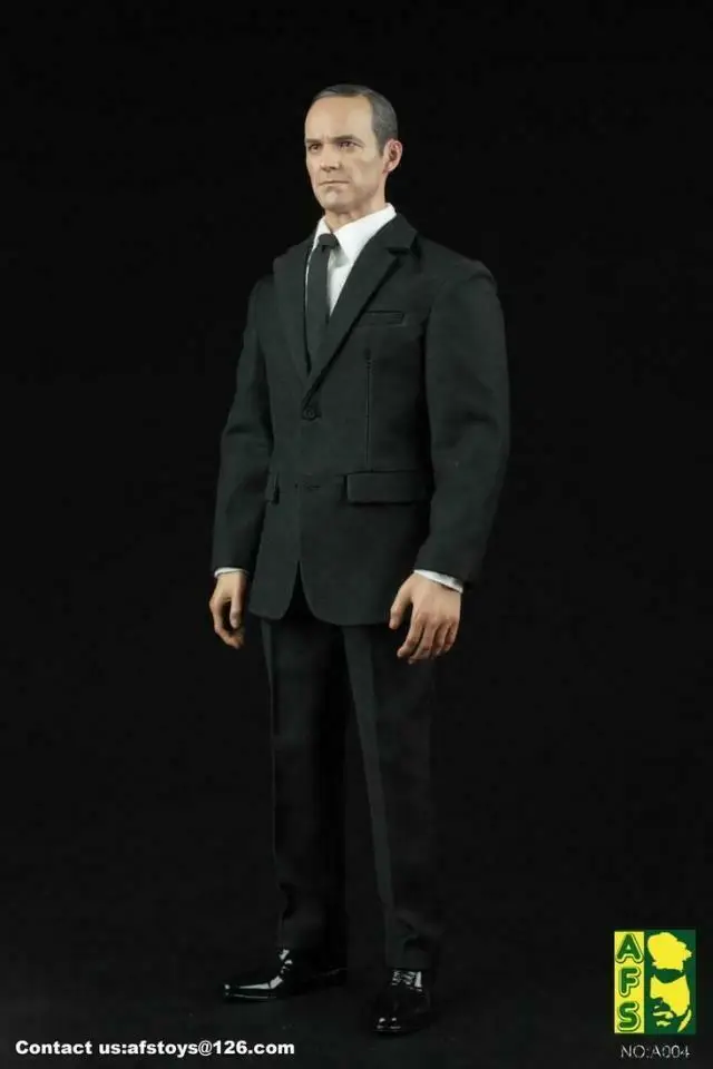 

1/6 AFS White Shirt Shoes Suit A004W Fit 12" Male HT Figure Body Toys