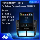 Runningnav для Subaru Forester Impreza 2008 2009 - 2012 Tesla Тип Android автомобильное радио мультимедийный видеоплеер навигация GPS
