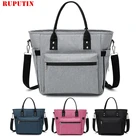 Оксфордские сумки для ланча для женщин и мужчин, вместительная сумка-холодильник для фруктов, сумка для пикника, пищевой Ланч-бокс, сумка через плечо, термоизолированные мешки для льда