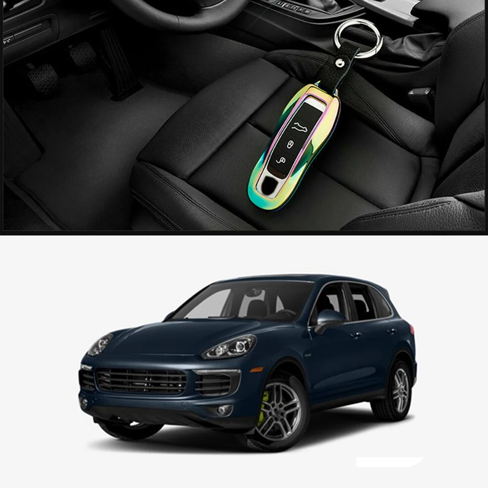 Чехол для брелока ключей алюминиевый чехол Porsche Cayenne Panamera Macan смарт ключа