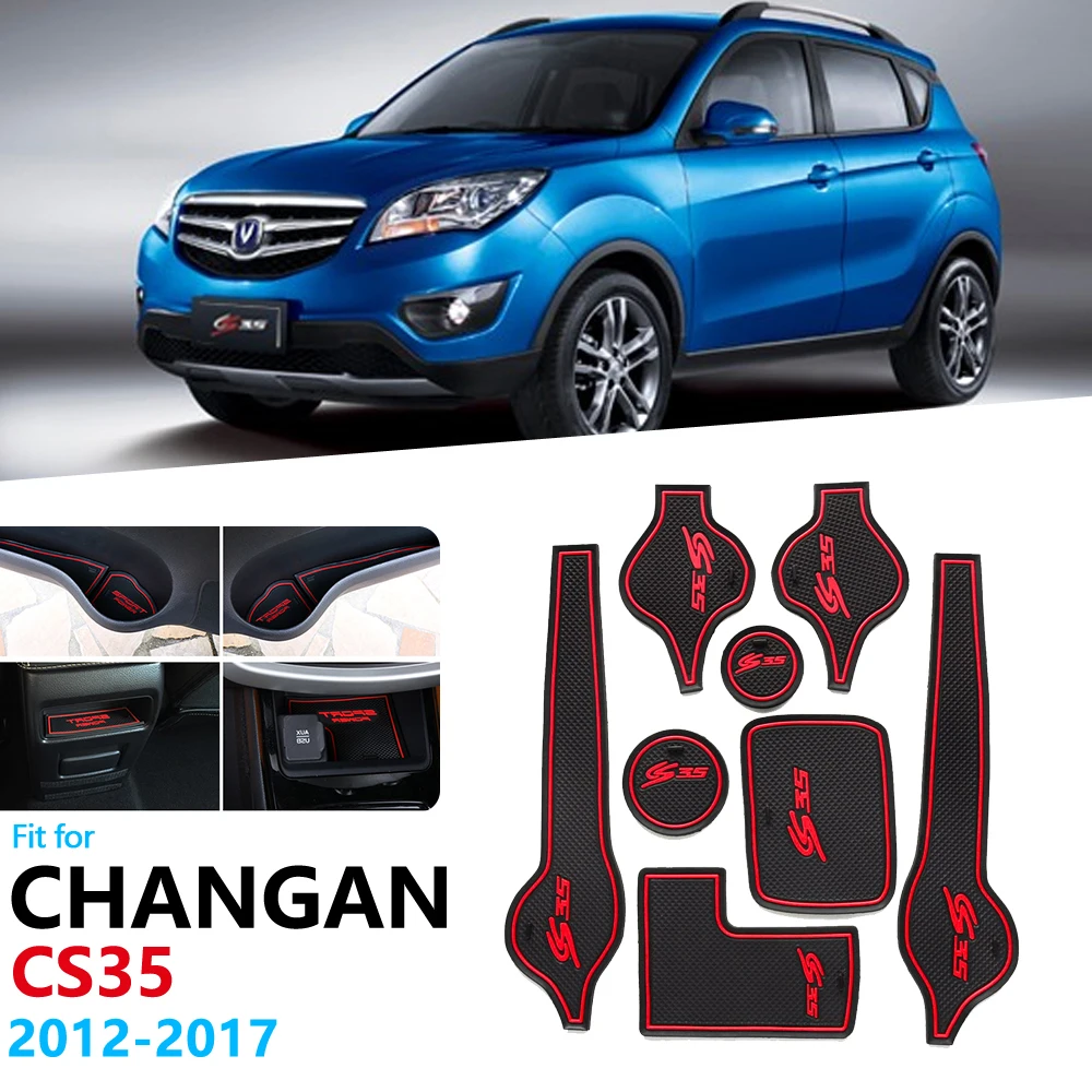Нескользящий Резиновый коврик для кружки с прорезями ворот Changan CS35 2012 2013 2014 2015 2016