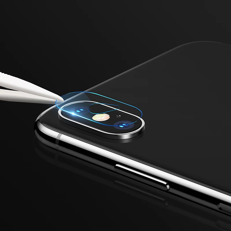 Baseus utral тонкая задняя крышка для телефона защитное закаленное стекло iPhone X