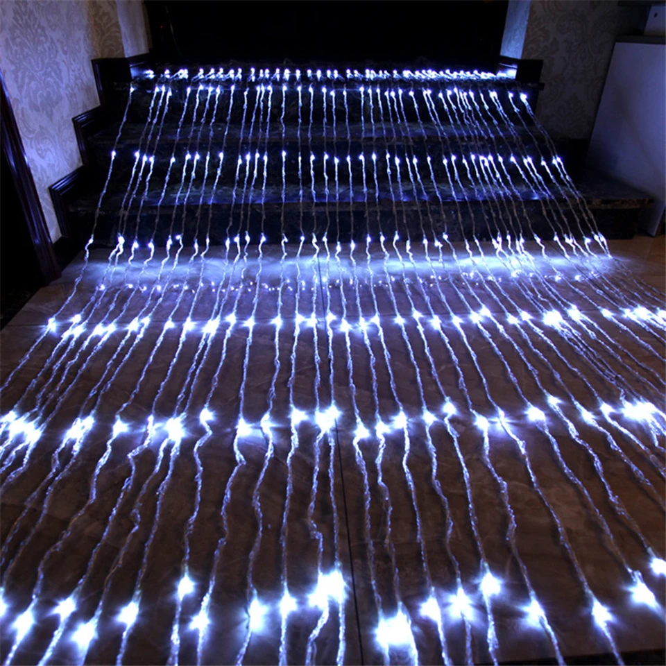 320 LED струнный светильник водонепроницаемый метеоритный дождь &quotВодопад&quot