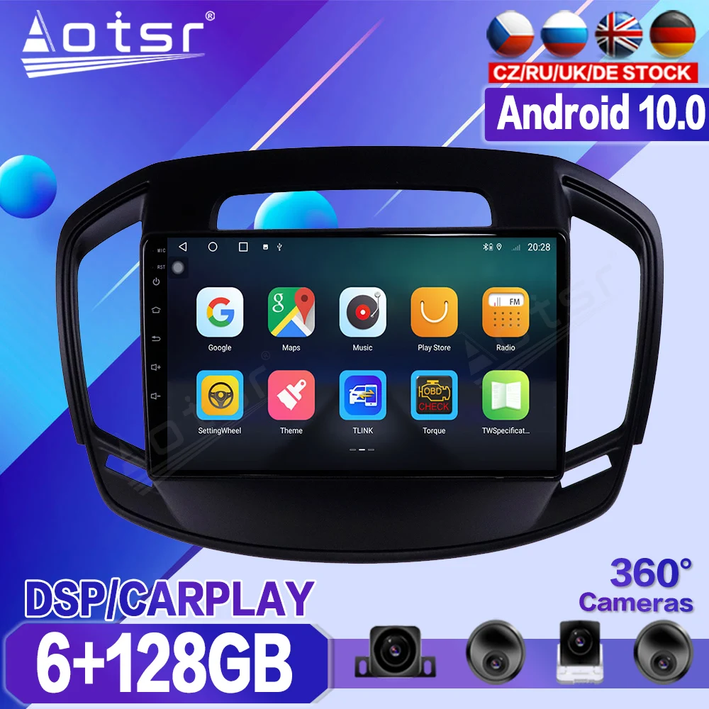 

128G For Opel Insignia 2014 2015 2016 2017 Car DVD Multimedia Player Recorder Stereo Android Radio GPS Auto Audio Navi Head Unit