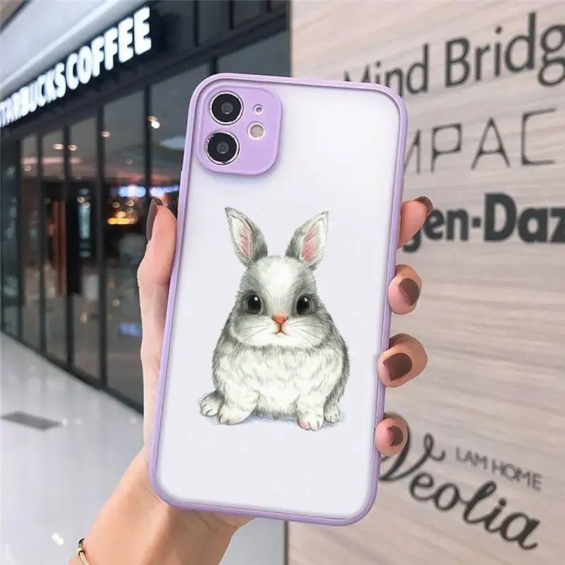 

Animal line Art pattern Phone Cases matte transparent For iphone 7 8 11 12 plus mini x xs xr pro max luxury brand cover