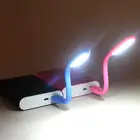 USB-лампа Светодиодная портативная для чтения, мини-светильник для чтения с гибким внешним аккумулятором, ночсветильник